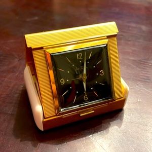 Unique Rare Seth Thomas Travel Pocket Vintage Alarm Clock